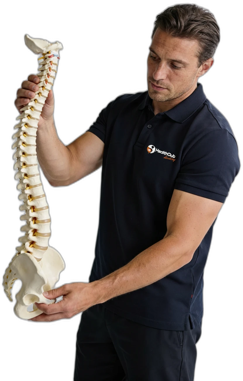 Professionista che valuta la colonna vertebrale — Osteokinesiologia e Posturologia